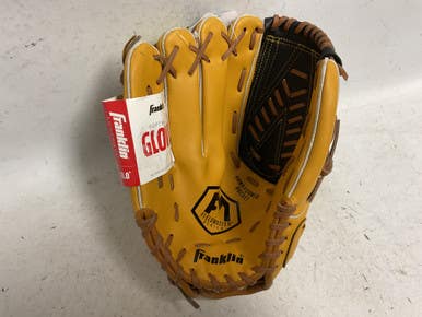 Used Franklin Fieldmaster 22601L LH Throw Slowpitch Gloves Brown 13" 11855-S000199774