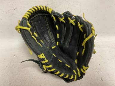Used Wilson GAME SOFT Baseball Glove RH Throw Black 12" 11855-S000199777