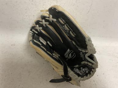 Used Rawlings Sure Catch SC110BCI Baseball Glove RH Throw Black And Grey 11" 11855-S000199721