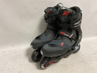 Used K2 F.I.T. 80 BOA Senior Rec Fitness Skates Black Senior 10.5 11855-S000199674