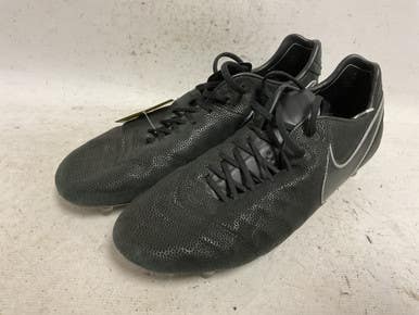 Used Nike Tiempo Legend VI Tech Craft 852539-001 Soccer Cleats Black Senior 9.5 11855-S000199652