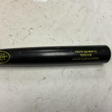 Used Louisville Slugger YOUTH 125 MAPLE BB/SB Wood Bat Black 29" 11855-S000199559
