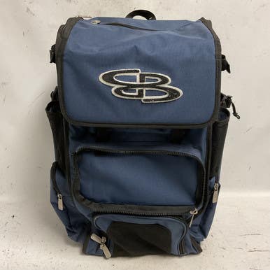 Used BoomBah SUPERPACK BB/SB Player Backpack Navy Blue*AS Is* 11855-S000199533