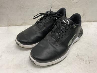 Used Puma 310614-04 Mens Golf Shoes Black Senior 12 11855-S000199519