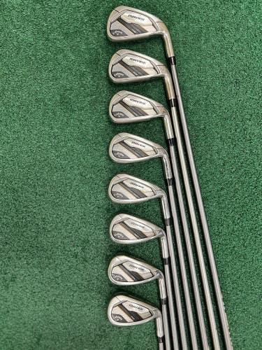 Callaway Mavrik Max Iron Set 5-PW+AW+SW Catalyst 5.0 Senior Flex Graphite Shafts