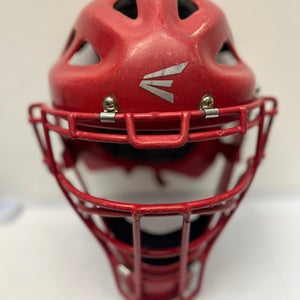 Easton Stealth Baseball Catcher’s Mask Hat Size 7 1/8-7 7/8 Red Facemask Sporting Goods