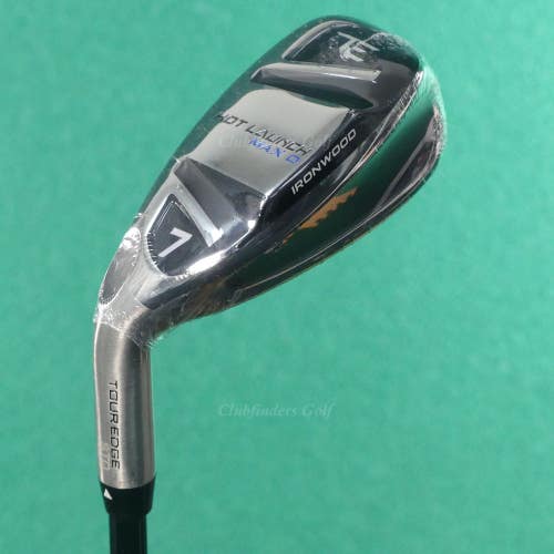 NEW LH Tour Edge Hot Launch Max D Ironwood Single 7 Iron Graphite Stiff *DEMO*