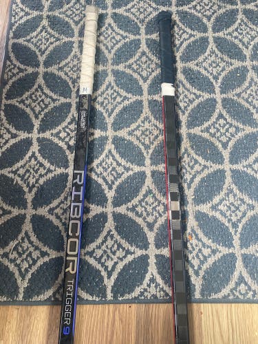 Senior CCM Ribcor Trigger 9 Left Hand Hockey Stick P28 85 Flex (Used)