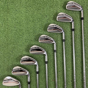 Cobra King F7 Iron Set 4-PW GW Stiff Flex Steel Stock Cobra Shafts
