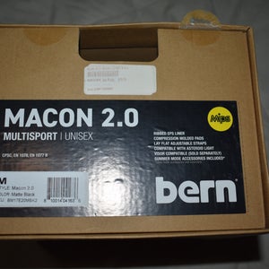 NEW - Bern Macon 2.0 MIPS Bike/Sports Helmet, Black, Medium
