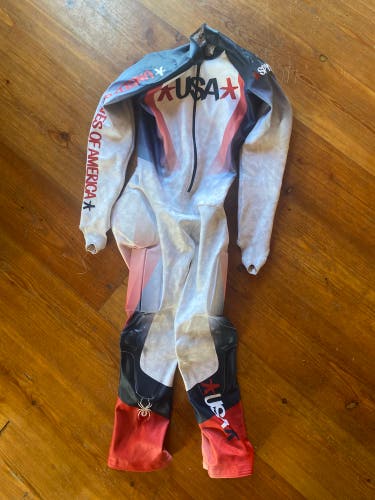 Large 2022 Spyder U.S. Ski Team 2022 Olympic Ski Suit (Used) FIS Legal