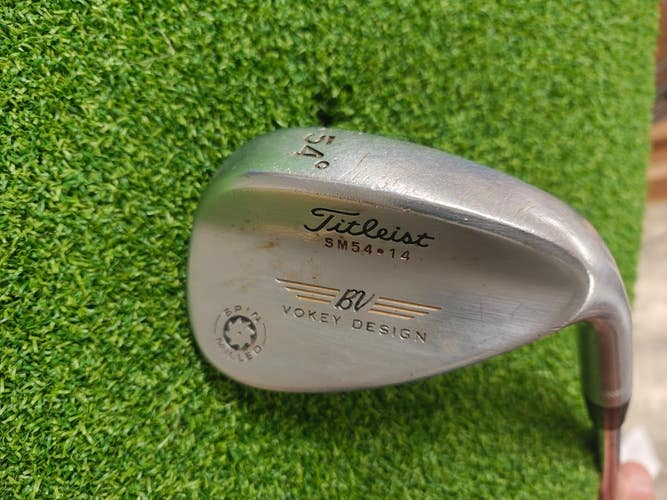 Titleist Vokey Design Spin Milled SM54.14 Sand Wedge SW 54 Degree 58.14 S300