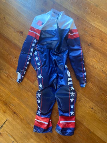 Large us ski team olympic Ski Suit (Used) FIS Legal padded