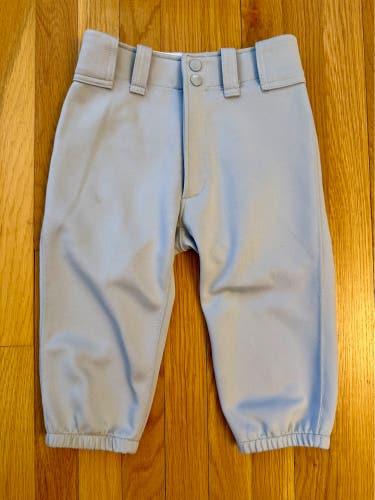 Used Mizuno Youth Premier Short Baseball Pant Gray Medium