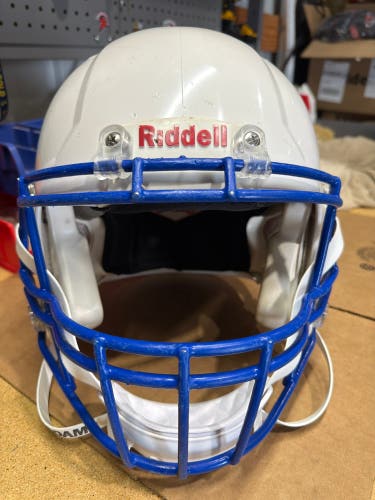 USED RIDDELL SPEED ADULT HELMET - LARGE - WHITE