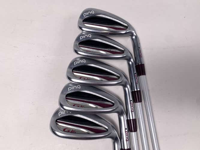 Ping G LE 2 Iron Set 8-PW+GW+SW Black Dot ULT240 Lite Ladies Graphite Womens LH