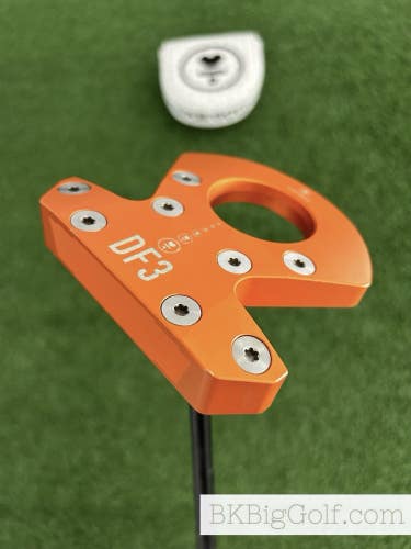 LH LAB Golf DF3 Orange 34 Putter w Headcover