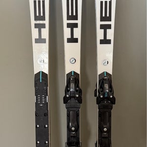 Men's 2024 HEAD WC Rebels e-SL FIS 165 cm Racing Skis With Bindings Max Din 20 (Used)
