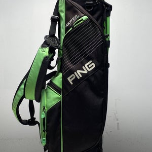 Ping Hoofer Prodi-G Stand Bag 29" Black/Green 4-Way Divide Dual Strap Golf Bag