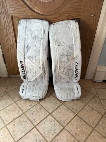 Small Bauer Supreme M5 Pro Goalie Leg Pads (Used)