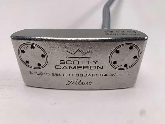 Scotty Cameron Studio Select Squareback 1 Putter 34.5" SuperStroke Pistol 2.0 RH