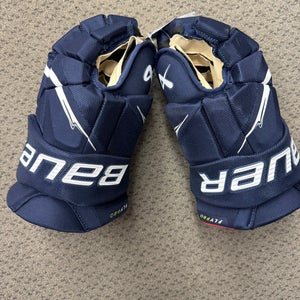 Bauer Navy Vapor Flypro Gloves 15" (New)