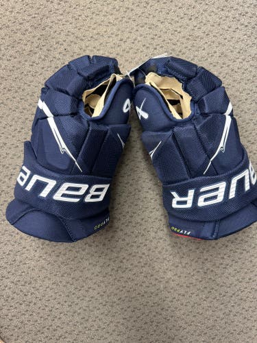 Bauer Navy Vapor Flypro Gloves 15" (New)