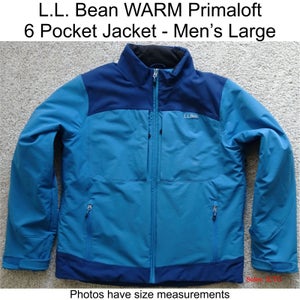 Blue Men's Large L.L. Bean Jacket (Used)