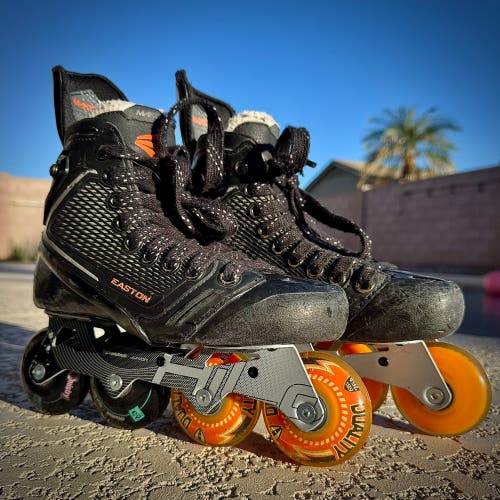 Black/Gray Easton Mako II Hockey Skates Regular Width Size 4 (Used)