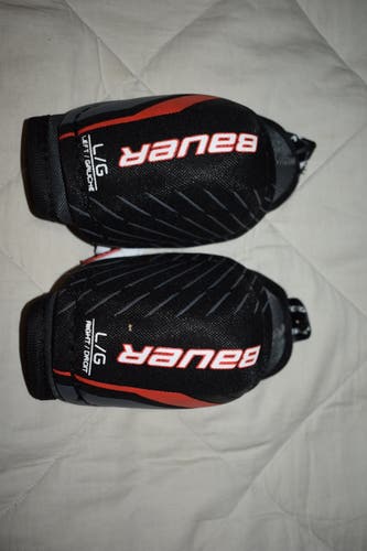 Bauer Lil Sport Hockey Elbow Pads, Youth Large - Great Condition!