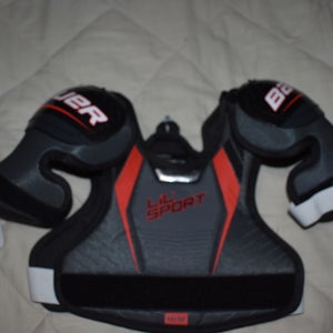 Bauer Lil Sport Hockey Shoulder Pads, Youth Medium - Great Condition!