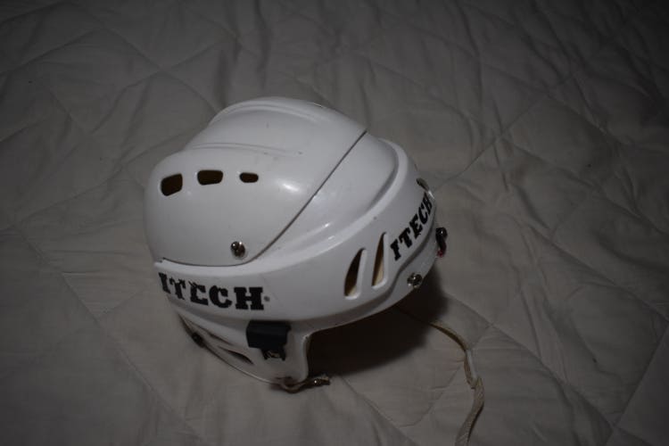 Itech HC15 Hockey Helmet, White, Small