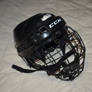 CCM 04 Hockey Helmet w/ FM06 Cage, Black, Medium