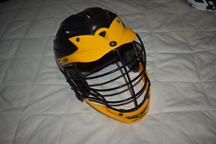 Cascade CPX-R Lacrosse Helmet w/SPR Fit, Black/Yellow