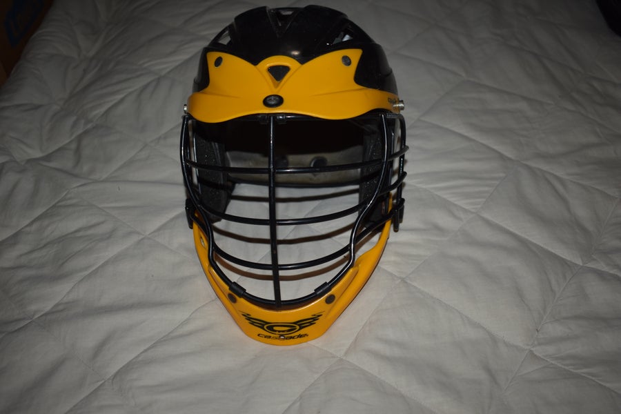 Cascade CPX-R Lacrosse Helmet w/SPR Fit, Black/Yellow | SidelineSwap ...