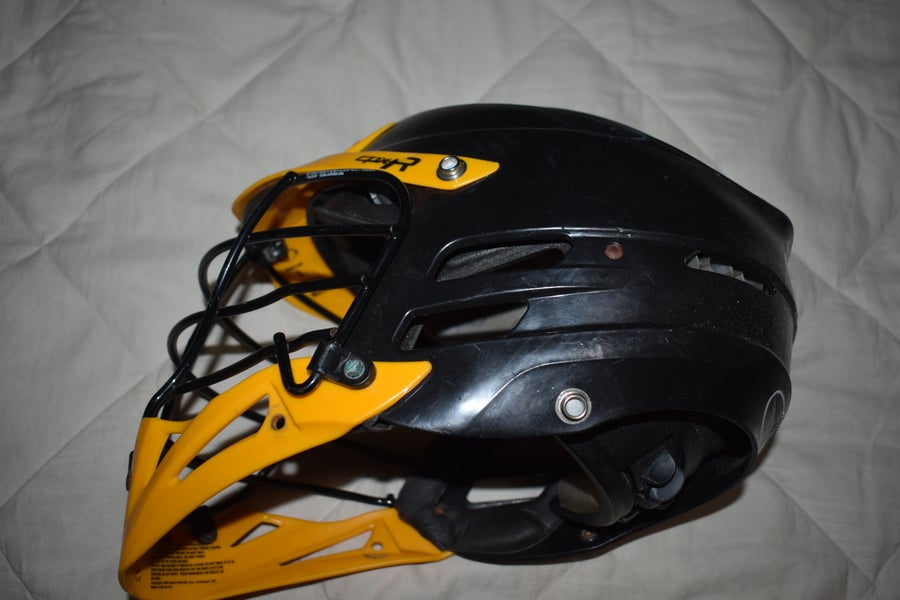 Cascade CPX-R Lacrosse Helmet w/SPR Fit, Black/Yellow | SidelineSwap ...