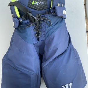 Warrior Alpha LX PRO Pro Stock Hockey Pants Large Navy Blue (Used) 4337