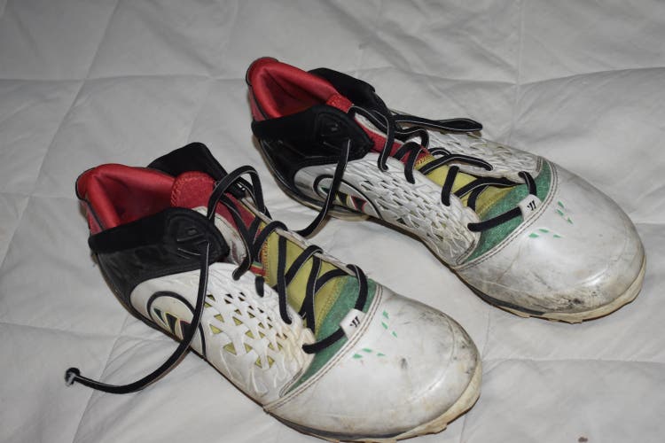 Warrior Adonisrs Lacrosse Cleats Cleats, White, Size 10.5
