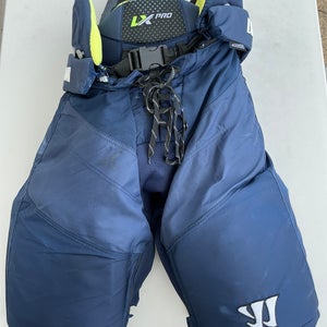 Warrior Alpha LX PRO Pro Stock Hockey Pants Medium Navy Blue (Used) 5197