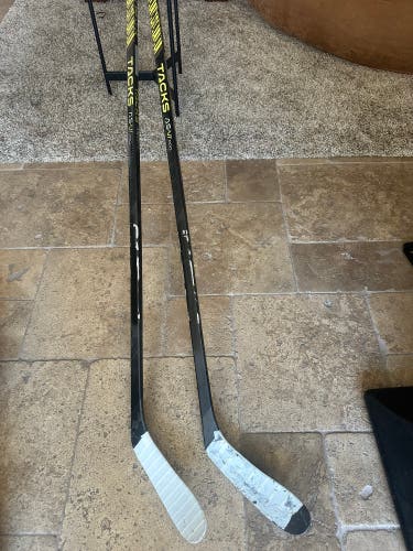2 Pack- Senior CCM Tacks AS-VI Pro Left Hand Hockey Stick P28 95 Flex (Used)