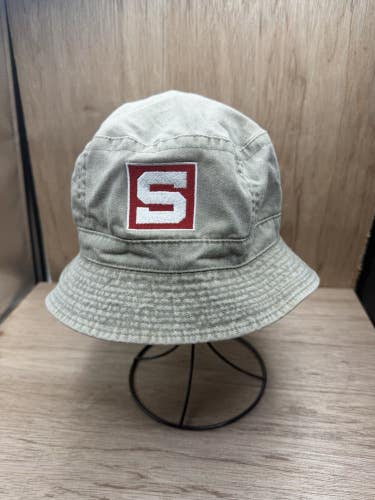 Vintage Stanford Bucket Hat Tan Khaki Size Medium
