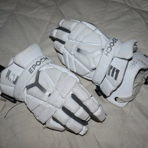 Epoch Integra Pro Lacrosse Gloves, White, Medium 12 Inches - Top Condition!