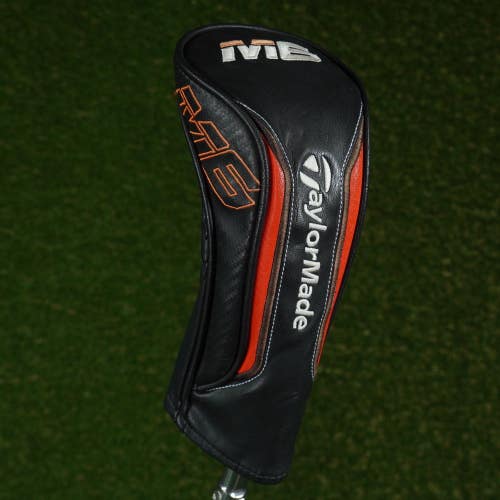 TAYLORMADE M6 HYBRID HEADCOVER BLACK / RED WITH CHANGEABLE #'S ~ LOOK!!