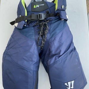 Warrior Alpha LX PRO Pro Stock Hockey Pants Medium Navy Blue (Used) 1098