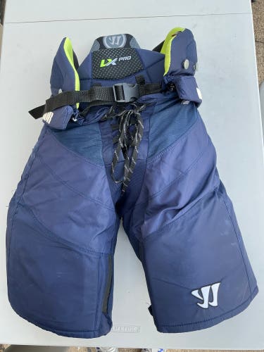 Warrior Alpha LX PRO Pro Stock Hockey Pants Medium Navy Blue (Used) 1098