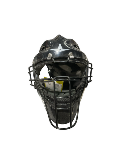 Used All-Star SZ 6 1/2 - 7 Catchers Helmet w/Mask Black One Size 11834-S000047243