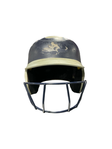Used BoomBah HELMET W/ MASK 7- 7 3/4 Batting Helmet w/Mask Navy Blue One Size 11834-S000047221