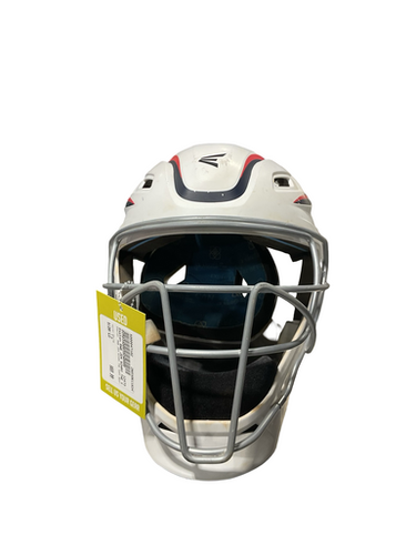 Used Easton RWB JEN SCHRO THE VERY BEST Catchers Helmet w/Mask White LG 11834-S000047102
