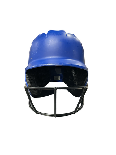 Used Marucci BB BLUE HELMET Batting Helmet w/Mask Royal Blue One Size 11834-S000047090