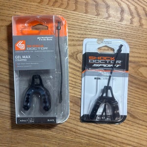 ** Two Pack ** Sport Pro & Gel Max Shock Doctor  Mouth Guards (New in Box)